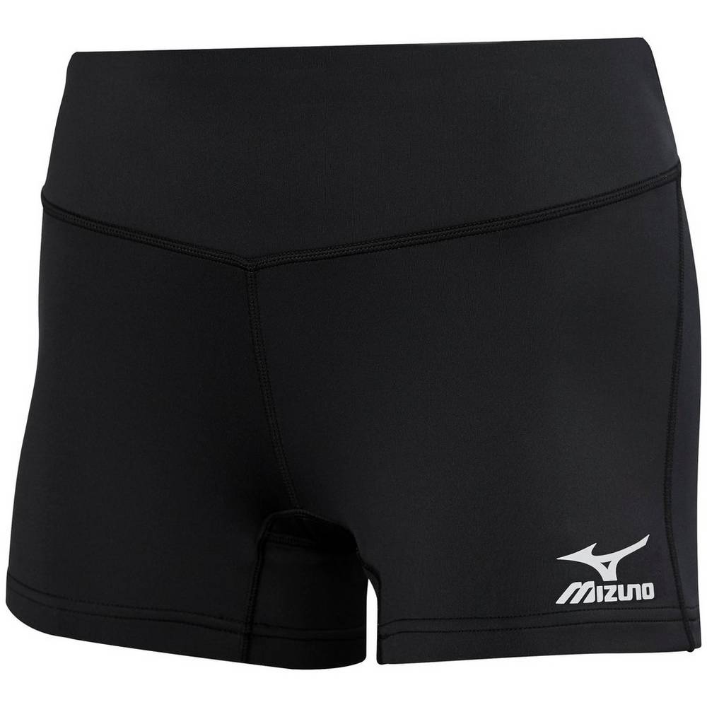 Mizuno Women's Victory 3.5" Inseam Volleyball Shorts Black/Blue (440656-DYS)